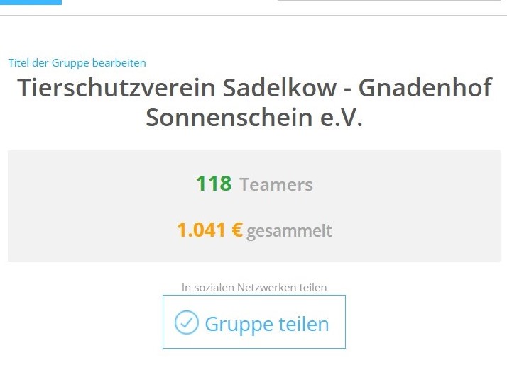 Wieder mal DANKE sagen!!!