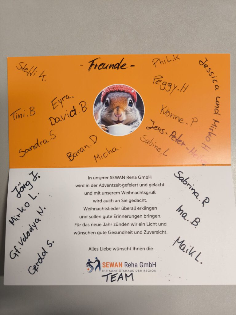 Danke Fa. Sewan & Freunde!