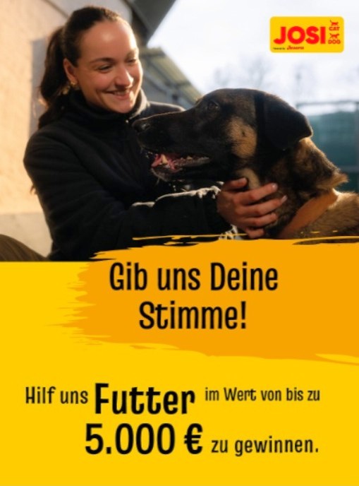 Stimmt für uns 1x tgl. ab bei der JOSERA-Tierheim-Aktion!