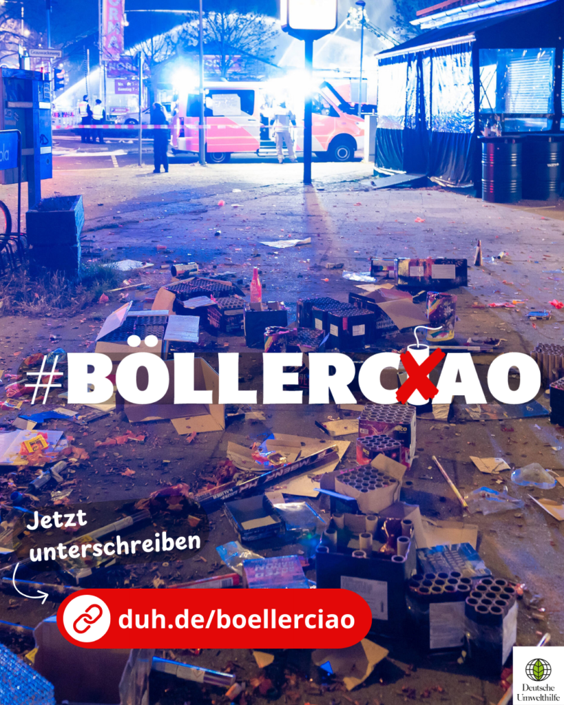 Petition der DUH für böllerfreies Silvester