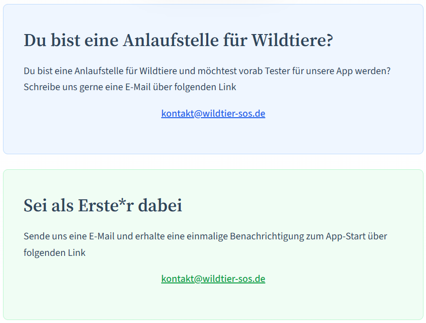 App "Wildtier SOS" ab März 2026 verfügbar
